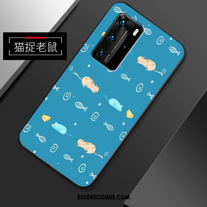 Coque Huawei P40 Pro Simple Tout Compris Incassable Dessin Animé Charmant Pas Cher