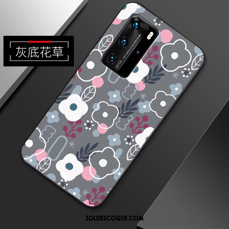 Coque Huawei P40 Pro Simple Tout Compris Incassable Dessin Animé Charmant Pas Cher