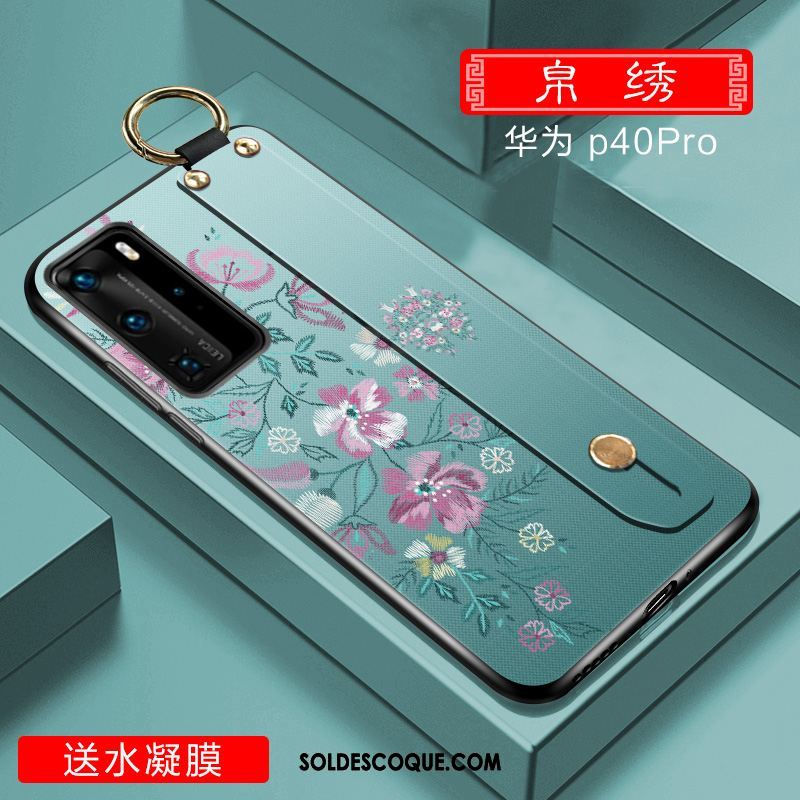 Coque Huawei P40 Pro Étui Délavé En Daim Luxe Incassable Très Mince Housse En Ligne