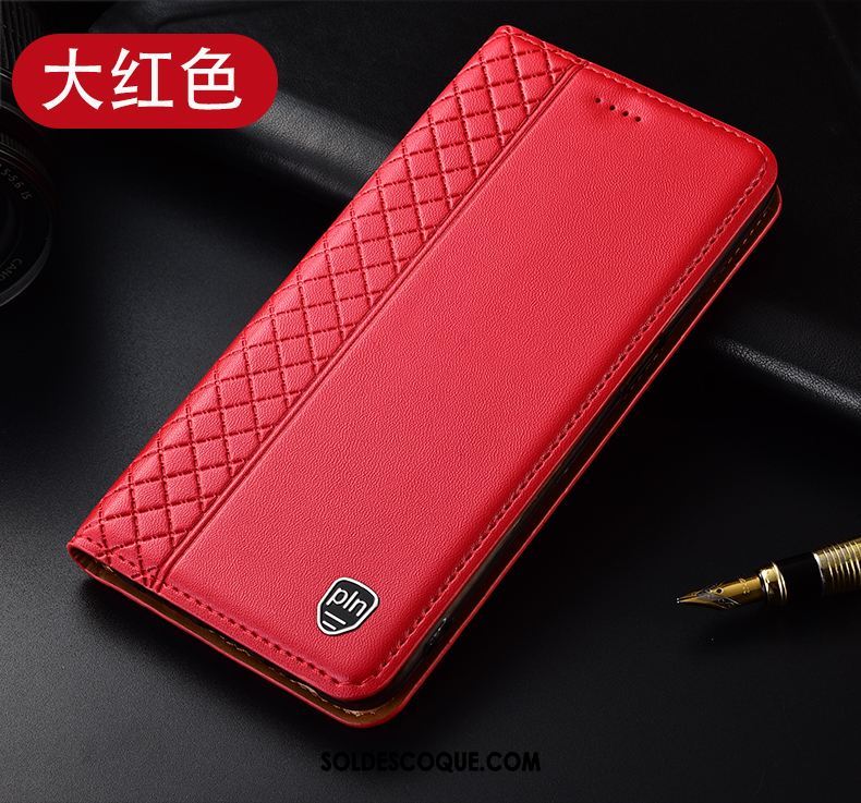 Coque Huawei P40 Pro Étui En Cuir Incassable Téléphone Portable Plaid Protection Housse Pas Cher