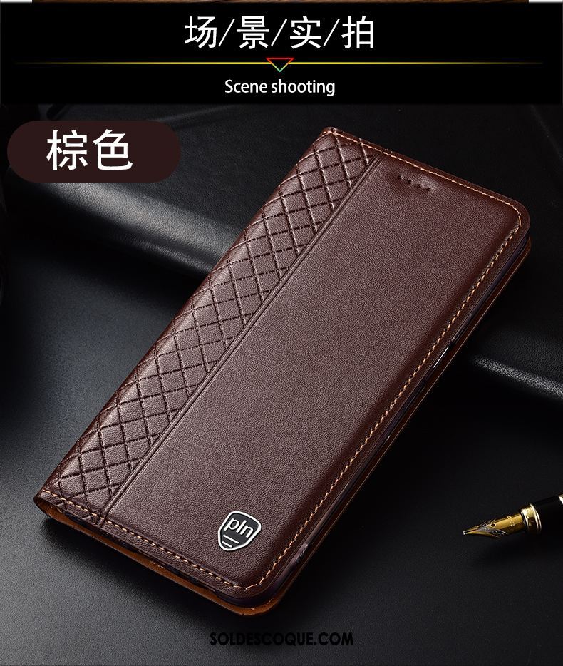 Coque Huawei P40 Pro Étui En Cuir Incassable Téléphone Portable Plaid Protection Housse Pas Cher