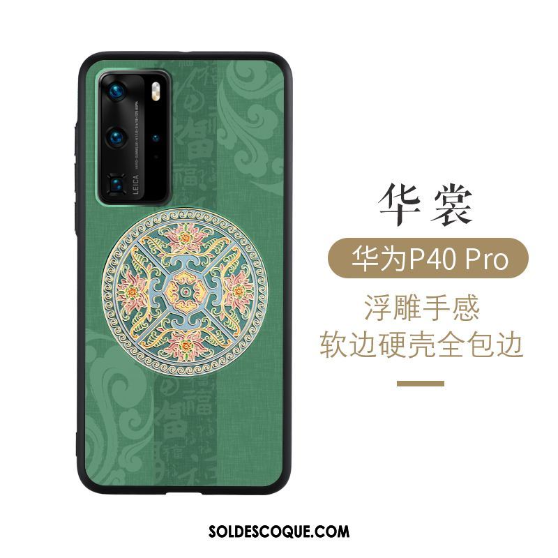 Coque Huawei P40 Pro Étui Protection Très Mince Vent Gaufrage En Vente