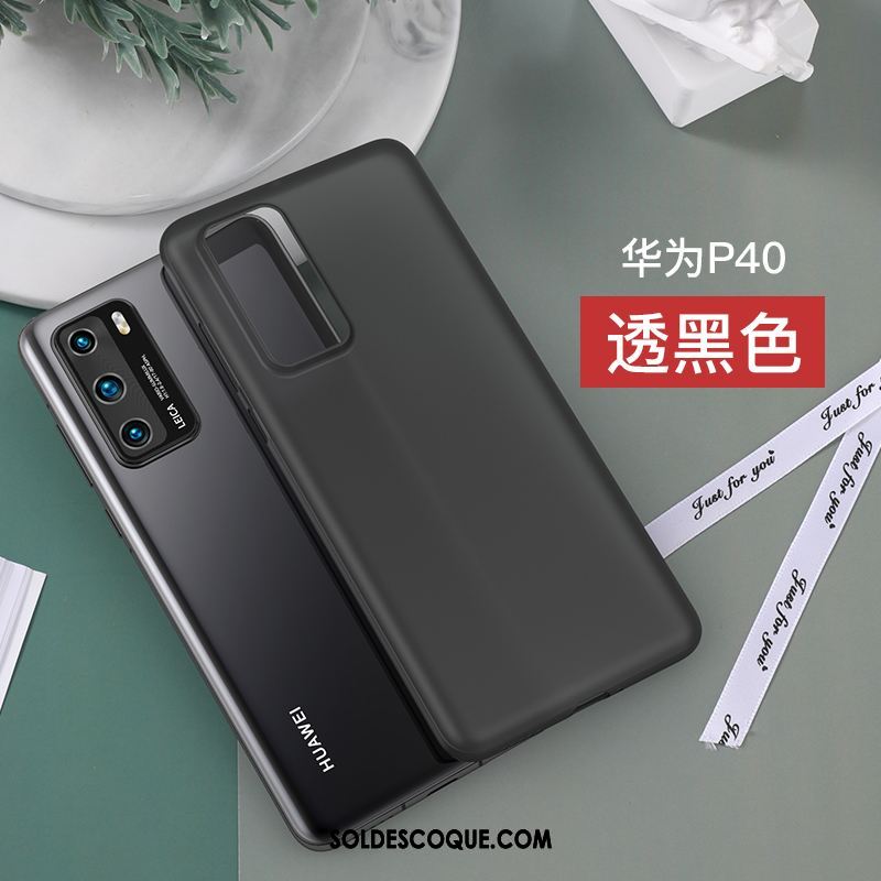 Coque Huawei P40 Tout Compris Net Rouge Modèle Fleurie Transparent Marque De Tendance Soldes