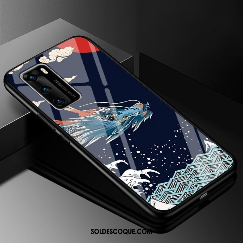 Coque Huawei P40 Tout Compris Noir Vintage Incassable Étui Soldes