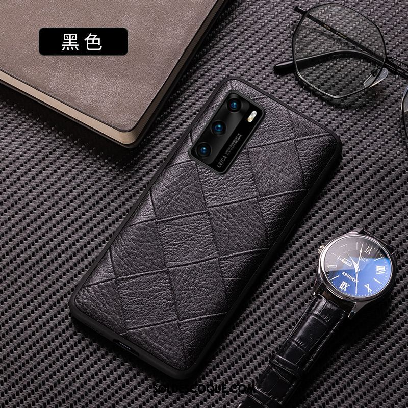 Coque Huawei P40 Très Mince Cuir Personnalisé Créatif Tout Compris Housse Pas Cher