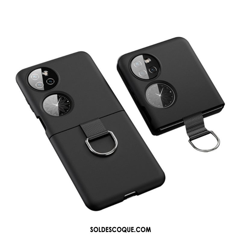 Coque Huawei P50 Pocket Anneau en Métal