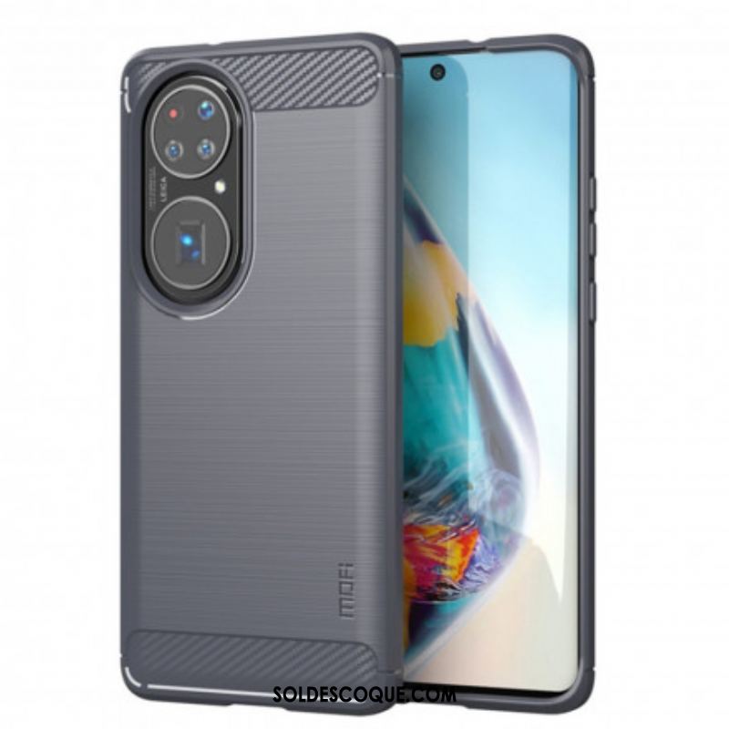 Coque Huawei P50 Pro Fibre Carbone Brossée MOFI