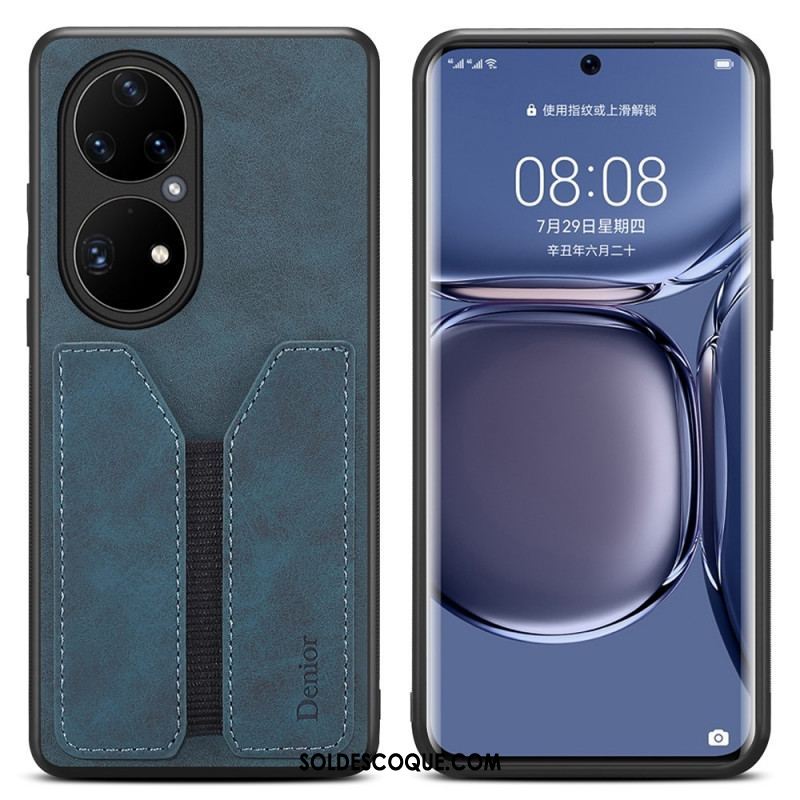 Coque Huawei P50 Pro Porte Cartes Élastique Denior