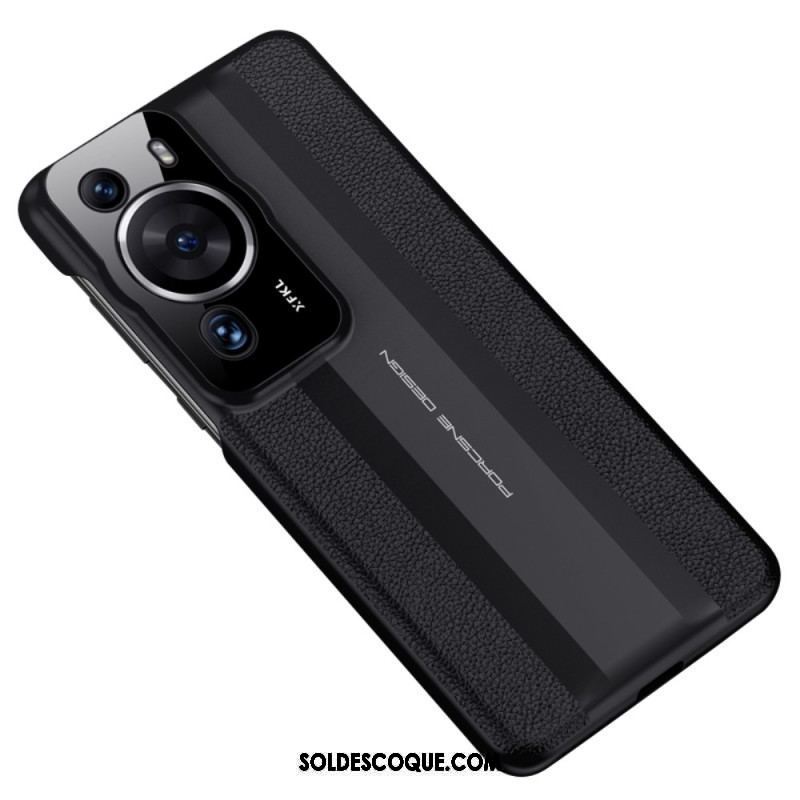 Coque Huawei P60 Pro Cuir Véritable