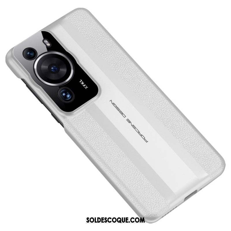 Coque Huawei P60 Pro Cuir Véritable