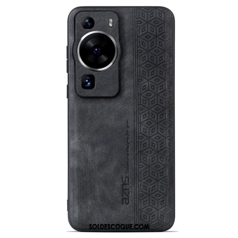 Coque Huawei P60 Pro Effet Cuir AZNS