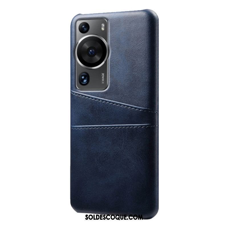 Coque Huawei P60 Pro Effet Cuir Porte-Cartes