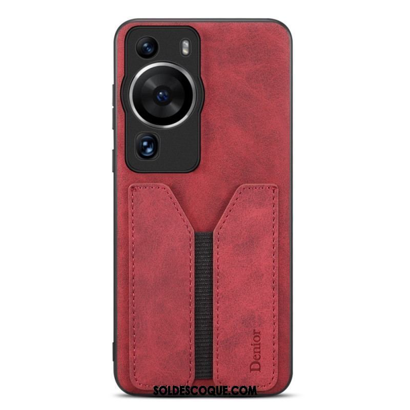 Coque Huawei P60 Pro Porte Cartes Élastique Denior