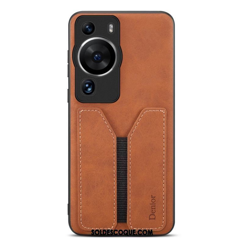 Coque Huawei P60 Pro Porte Cartes Élastique Denior