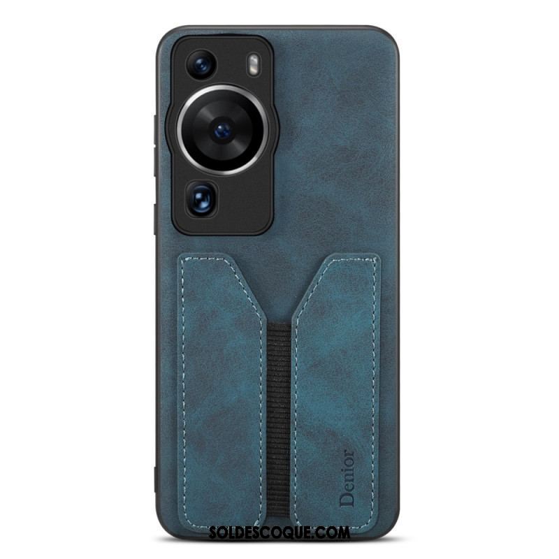 Coque Huawei P60 Pro Porte Cartes Élastique Denior