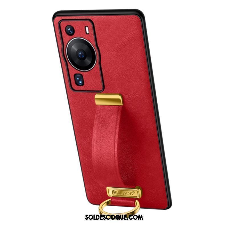 Coque Huawei P60 Pro avec Sangle et Anneau Supports