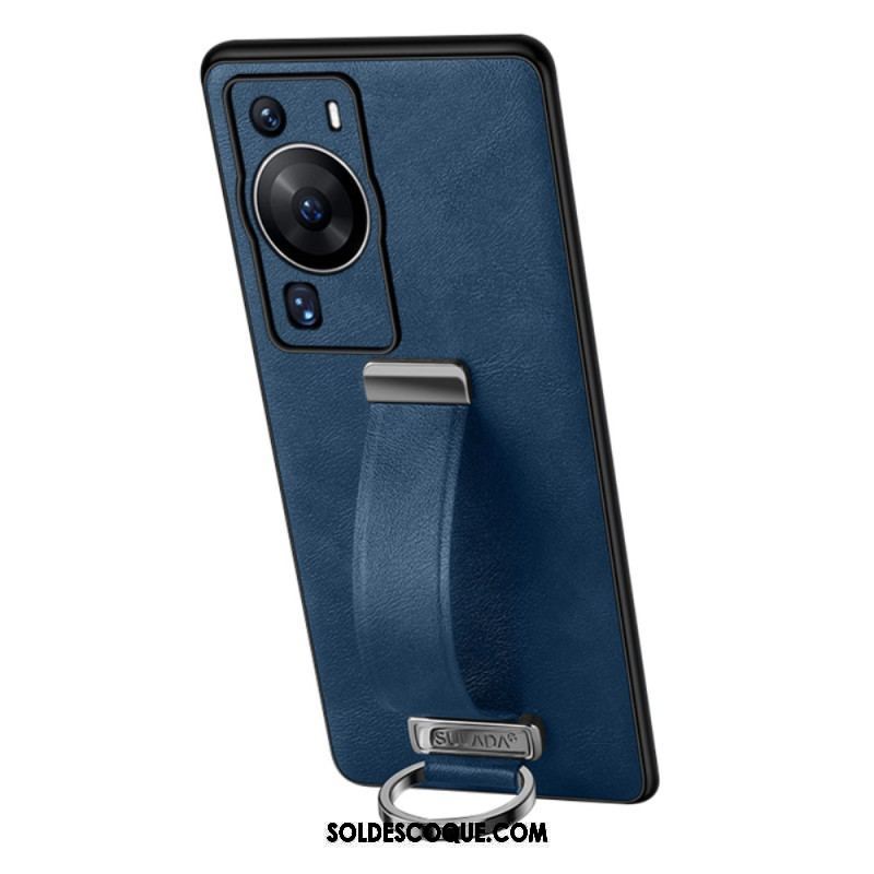 Coque Huawei P60 Pro avec Sangle et Anneau Supports