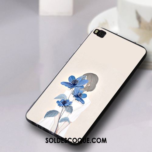 Coque Huawei P8 Fluide Doux Délavé En Daim Protection Silicone Téléphone Portable Pas Cher