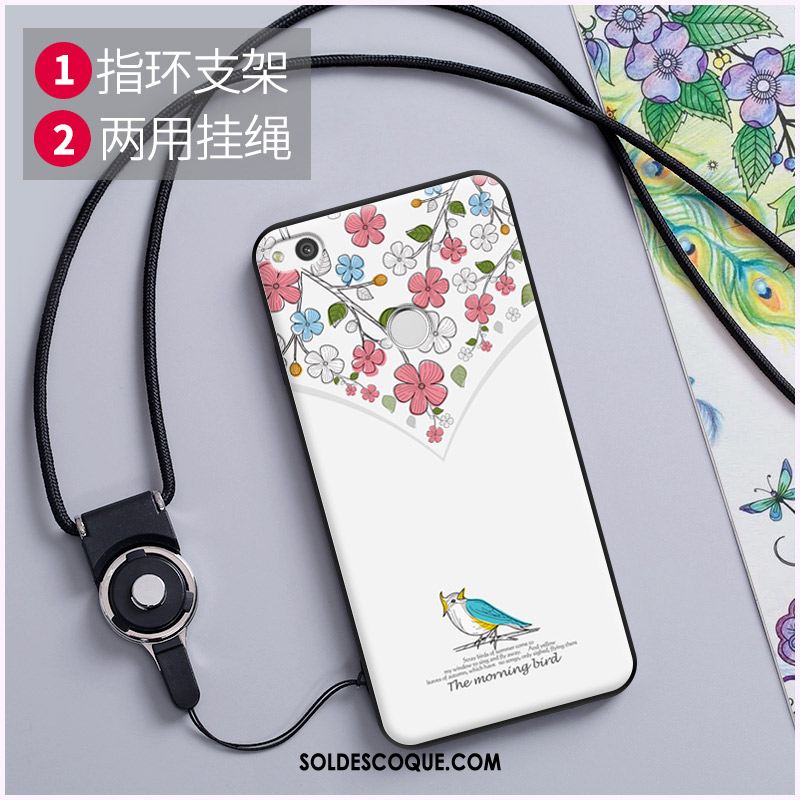 Coque Huawei P8 Fluide Doux Gaufrage Peinture Téléphone Portable Multicolore Pas Cher