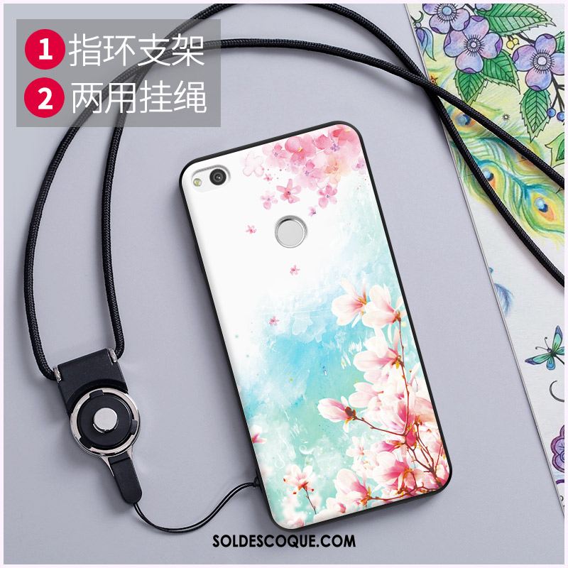 Coque Huawei P8 Fluide Doux Gaufrage Peinture Téléphone Portable Multicolore Pas Cher