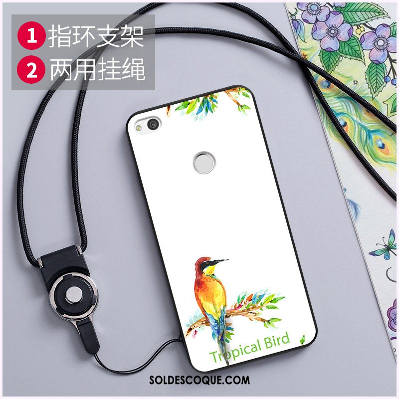 Coque Huawei P8 Fluide Doux Gaufrage Peinture Téléphone Portable Multicolore Pas Cher