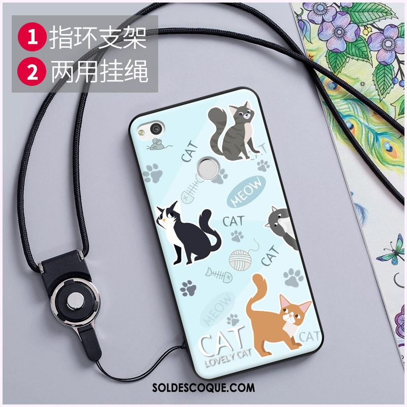 Coque Huawei P8 Fluide Doux Gaufrage Peinture Téléphone Portable Multicolore Pas Cher