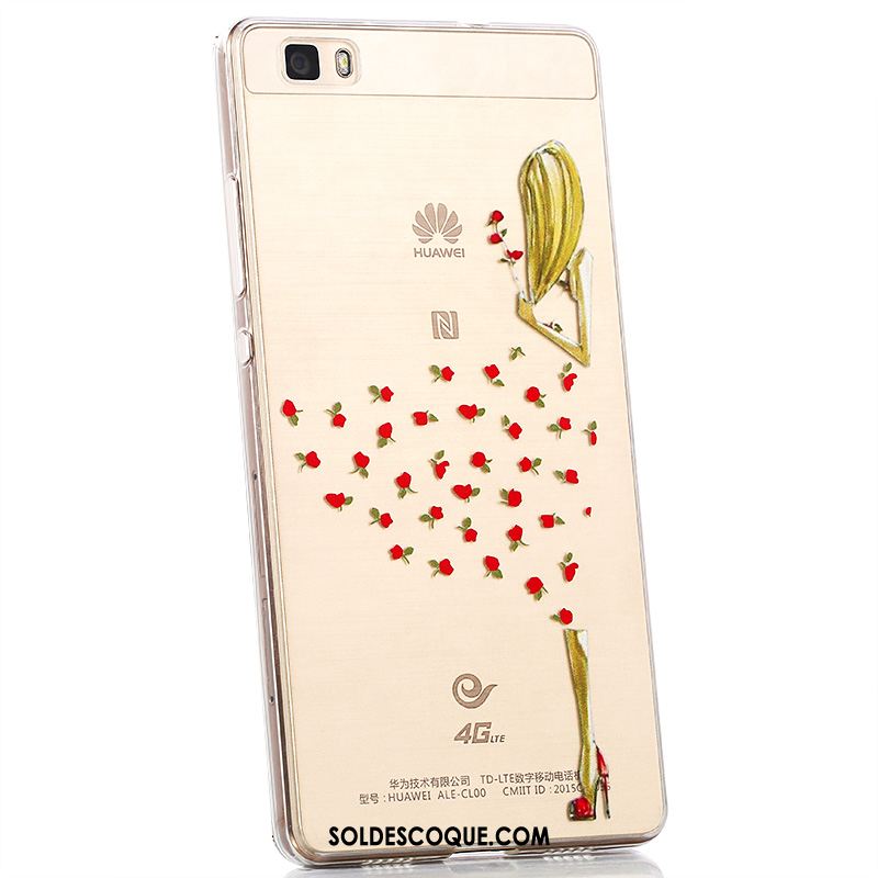 Coque Huawei P8 Fluide Doux Tout Compris Étui Transparent Protection Housse Soldes