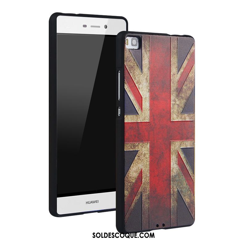 Coque Huawei P8 Gaufrage Silicone Incassable Fluide Doux Étui Pas Cher