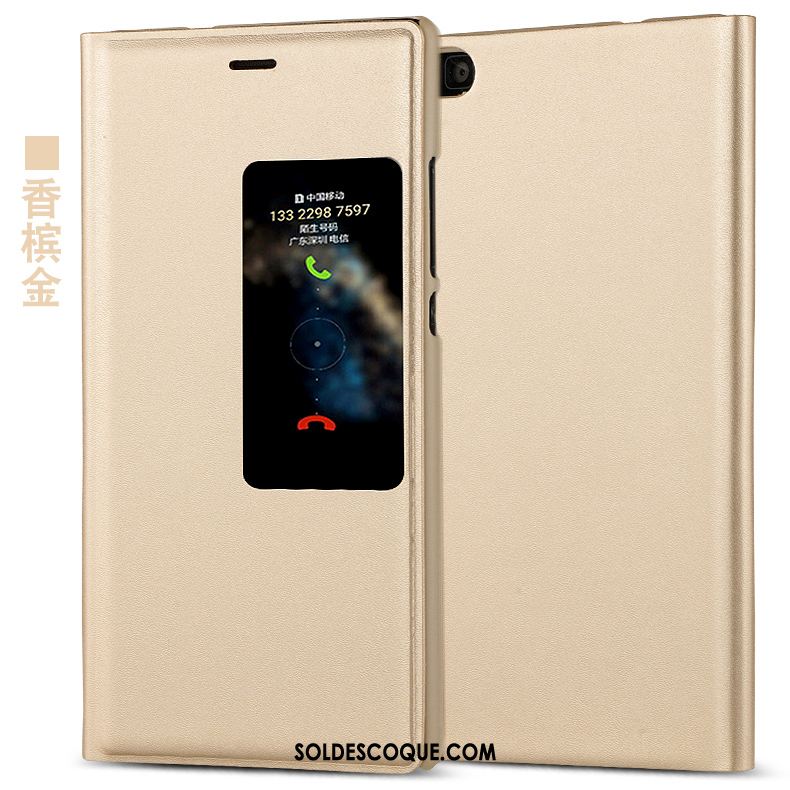 Coque Huawei P8 Incassable Clamshell Téléphone Portable Tout Compris Étui En Cuir Soldes