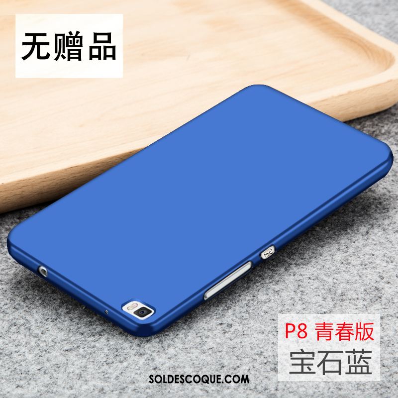 Coque Huawei P8 Incassable Silicone Étui Bleu Protection Soldes