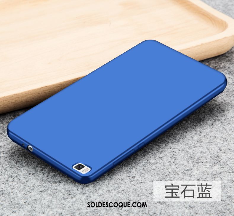 Coque Huawei P8 Incassable Silicone Étui Bleu Protection Soldes