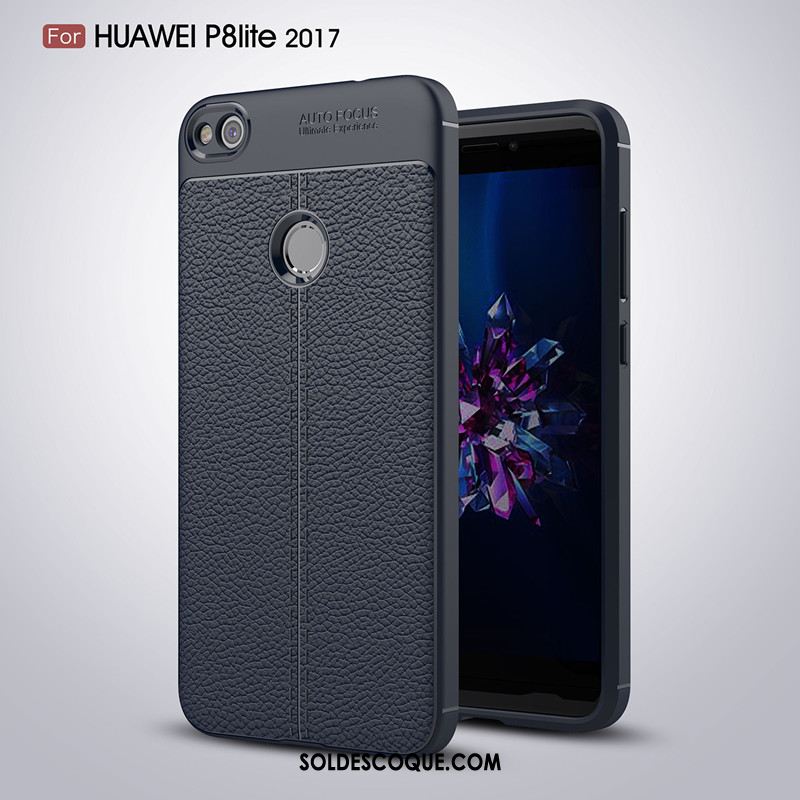 Coque Huawei P8 Lite 2017 Fluide Doux Cuir Incassable Simple Tout Compris Pas Cher