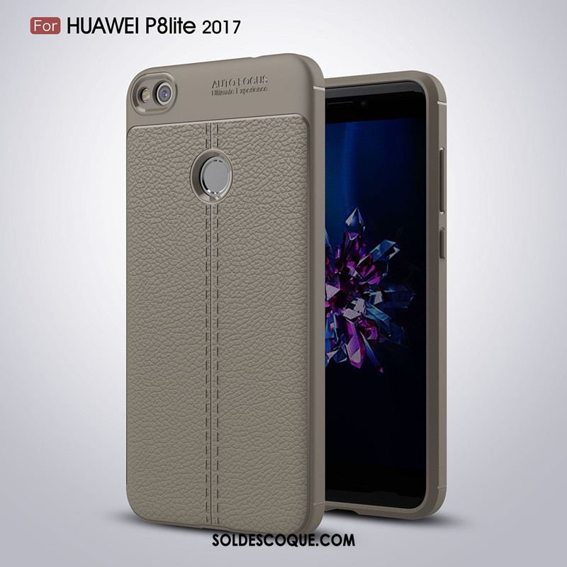 Coque Huawei P8 Lite 2017 Fluide Doux Cuir Incassable Simple Tout Compris Pas Cher