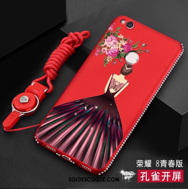 Coque Huawei P8 Lite 2017 Fluide Doux Téléphone Portable Protection Rouge Jeunesse En Vente