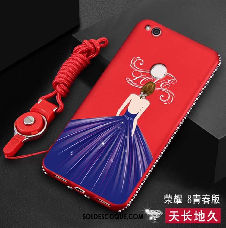 Coque Huawei P8 Lite 2017 Fluide Doux Téléphone Portable Protection Rouge Jeunesse En Vente