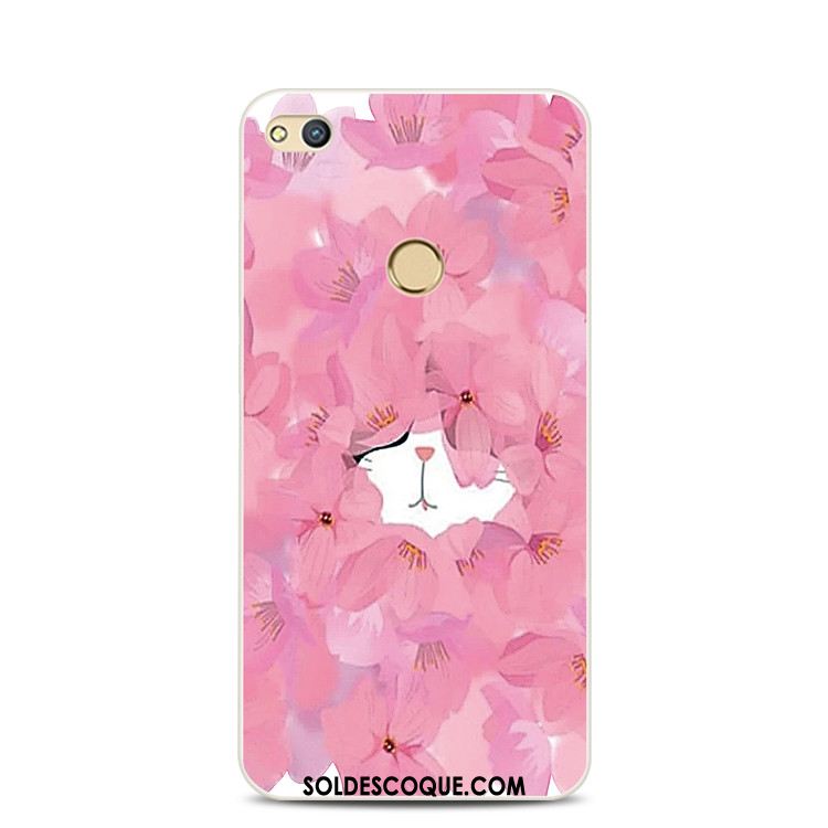 Coque Huawei P8 Lite 2017 Rose Téléphone Portable Dentelle Fluide Doux Support En Vente