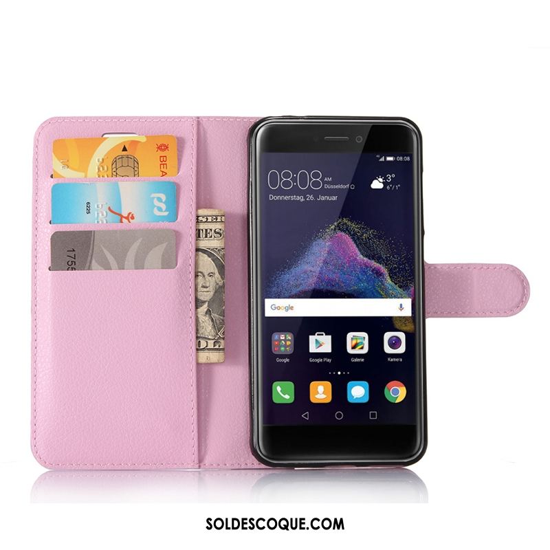 Coque Huawei P8 Lite 2017 Téléphone Portable Noir Étui En Cuir Tout Compris Housse Pas Cher