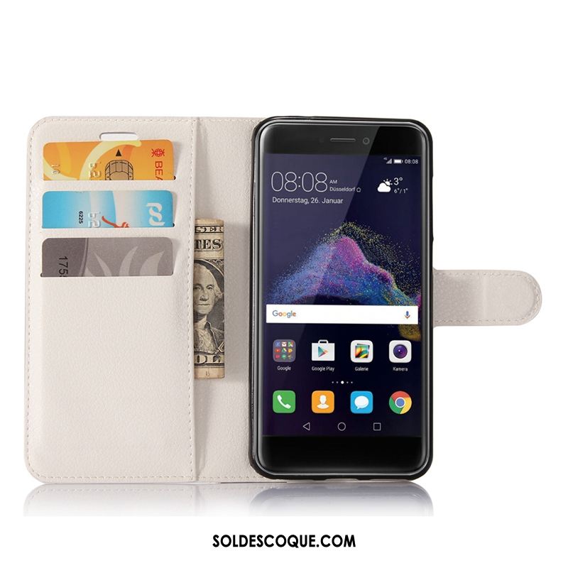 Coque Huawei P8 Lite 2017 Téléphone Portable Noir Étui En Cuir Tout Compris Housse Pas Cher