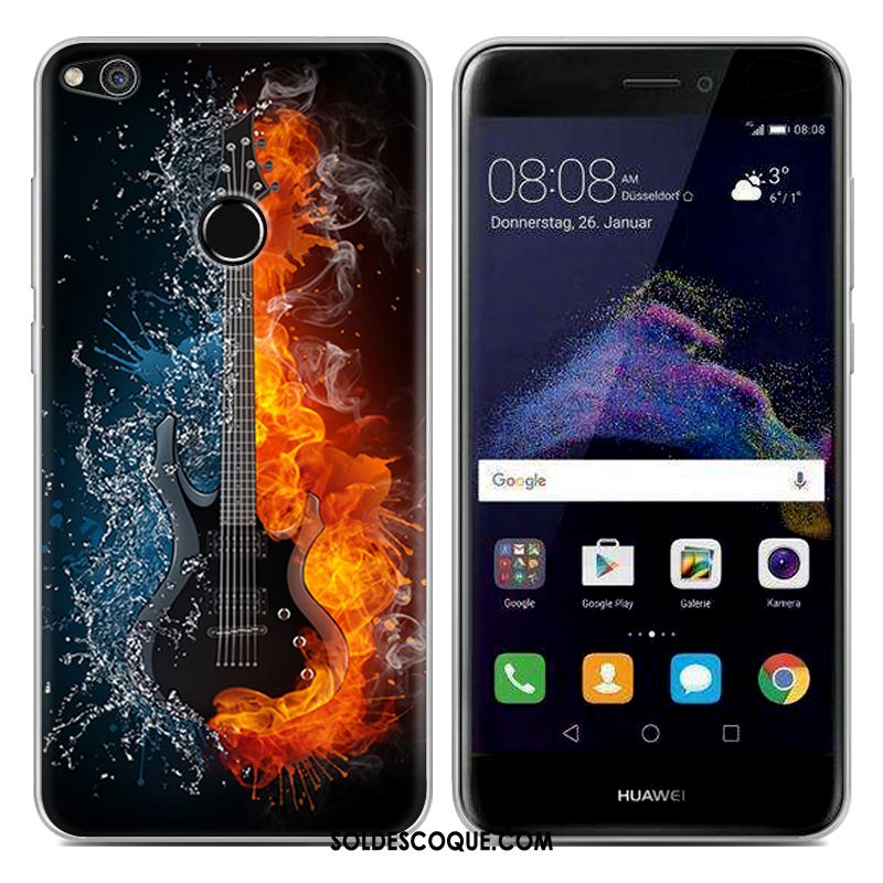 Coque Huawei P8 Lite 2017 Téléphone Portable Silicone Créatif Fluide Doux Bleu Pas Cher