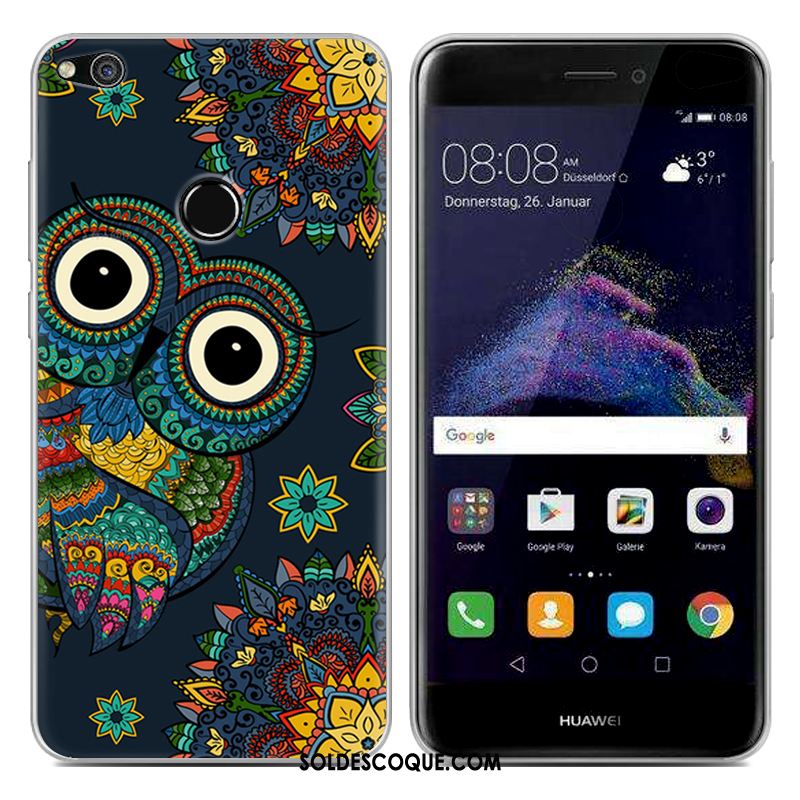 Coque Huawei P8 Lite 2017 Téléphone Portable Silicone Créatif Fluide Doux Bleu Pas Cher