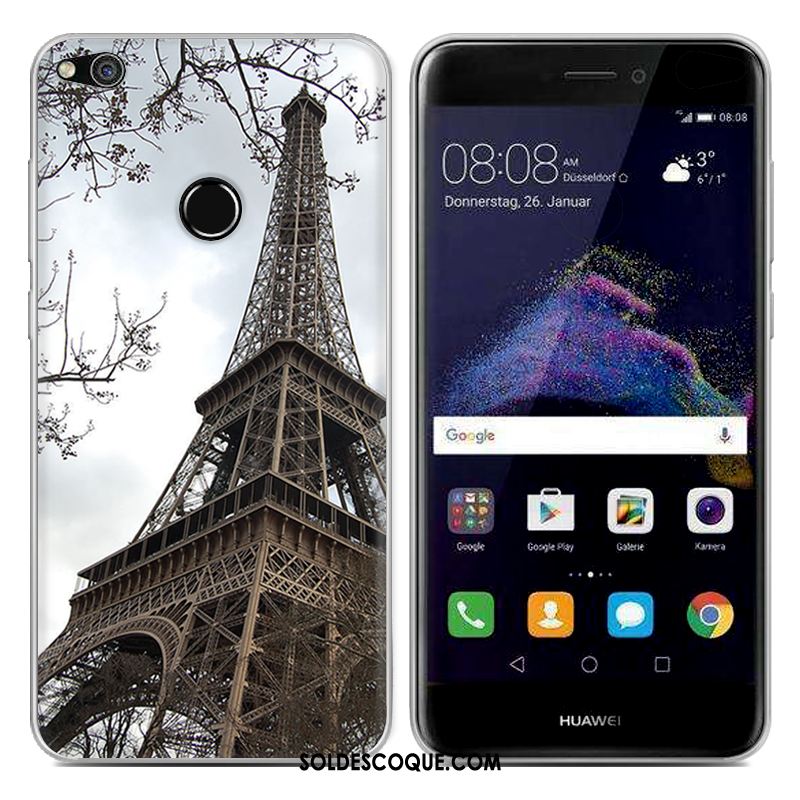 Coque Huawei P8 Lite 2017 Téléphone Portable Silicone Créatif Fluide Doux Bleu Pas Cher