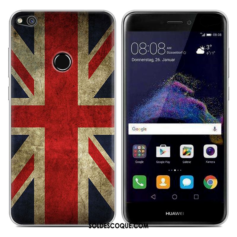 Coque Huawei P8 Lite 2017 Téléphone Portable Silicone Créatif Fluide Doux Bleu Pas Cher