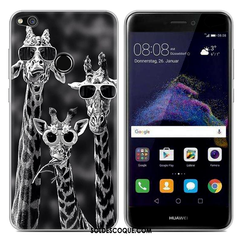 Coque Huawei P8 Lite 2017 Téléphone Portable Silicone Créatif Fluide Doux Bleu Pas Cher