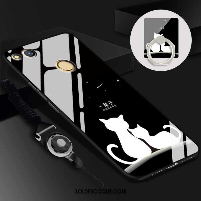 Coque Huawei P8 Lite 2017 Verre Étui Téléphone Portable Noir Jeunesse France