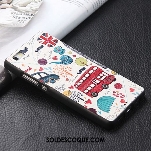 Coque Huawei P8 Lite Dessin Animé Silicone Téléphone Portable Étui Gaufrage En Ligne