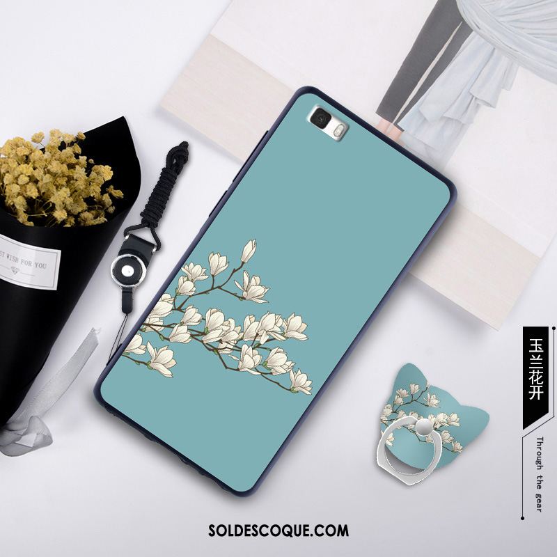 Coque Huawei P8 Lite Fluide Doux Protection Téléphone Portable Vert Étui Housse Pas Cher