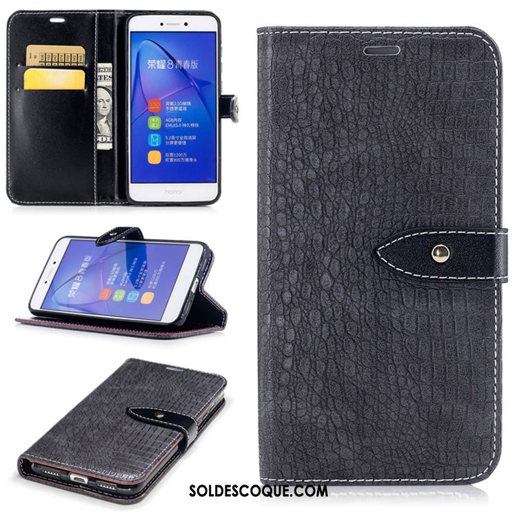 Coque Huawei P8 Lite Étui En Cuir Téléphone Portable Portefeuille Carte Crocodile Modèle Pas Cher