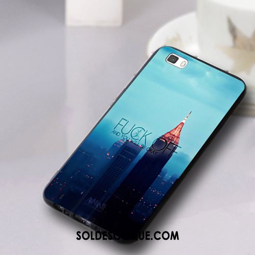 Coque Huawei P8 Lite Étui Téléphone Portable Silicone Fluide Doux Bleu Clair Pas Cher