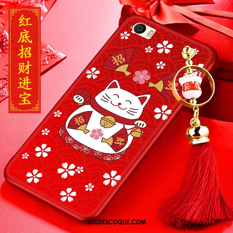 Coque Huawei P8 Rouge Fluide Doux Protection Chat Téléphone Portable En Vente