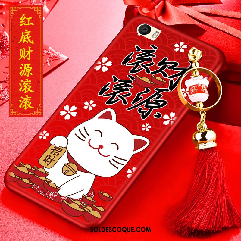 Coque Huawei P8 Rouge Fluide Doux Protection Chat Téléphone Portable En Vente